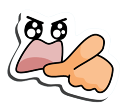 I express it with a face 2 sticker #9193680