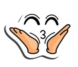 I express it with a face 2 sticker #9193681