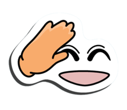 I express it with a face 2 sticker #9193682