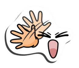 I express it with a face 2 sticker #9193684