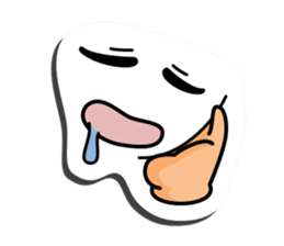 I express it with a face 2 sticker #9193686