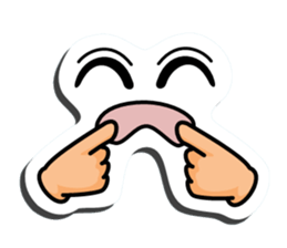 I express it with a face 2 sticker #9193687