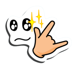 I express it with a face 2 sticker #9193689