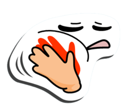 I express it with a face 2 sticker #9193693