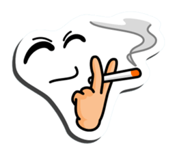 I express it with a face 2 sticker #9193694