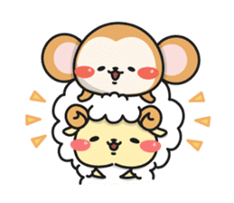 Close Friendship of Mofubo and Makabo sticker #9193867