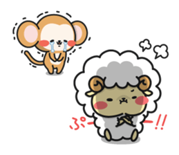 Close Friendship of Mofubo and Makabo sticker #9193872