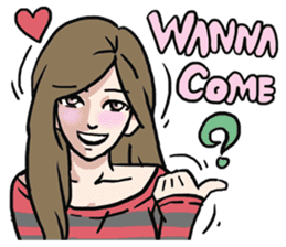 AsB - Comic Girls In Red sticker #9194769