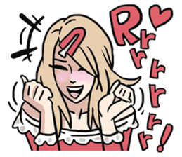 AsB - Comic Girls In Red sticker #9194773