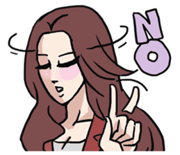 AsB - Comic Girls In Red sticker #9194777