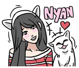 AsB - Comic Girls In Red sticker #9194781