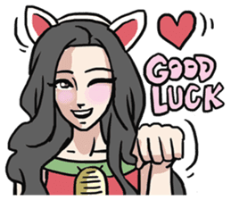 AsB - Comic Girls In Red sticker #9194782