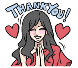 AsB - Comic Girls In Red sticker #9194783