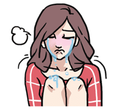 AsB - Comic Girls In Red sticker #9194786