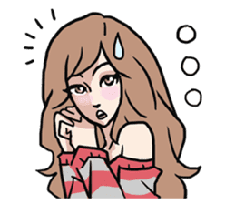 AsB - Comic Girls In Red sticker #9194787