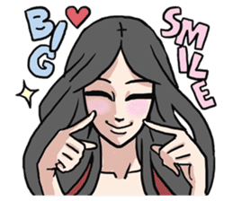 AsB - Comic Girls In Red sticker #9194803