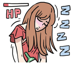 AsB - Comic Girls In Red sticker #9194807