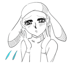 Emotional "Dreaming girl" sticker #9194889