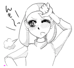 Emotional "Dreaming girl" sticker #9194890