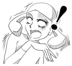 Emotional "Dreaming girl" sticker #9194896