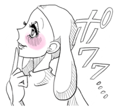 Emotional "Dreaming girl" sticker #9194903