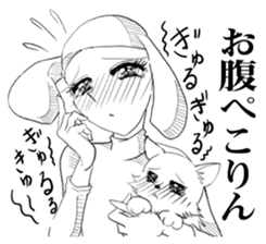 Emotional "Dreaming girl" sticker #9194911