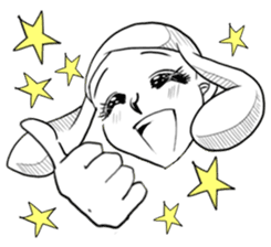 Emotional "Dreaming girl" sticker #9194912