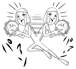 Emotional "Dreaming girl" sticker #9194924