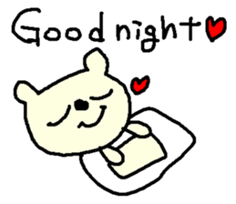 English cute LOVE bear. sticker #9196288