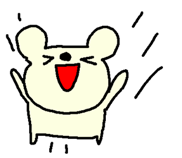 English cute LOVE bear. sticker #9196290