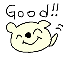 English cute LOVE bear. sticker #9196292