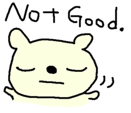 English cute LOVE bear. sticker #9196294