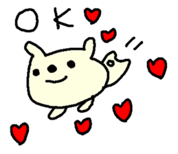 English cute LOVE bear. sticker #9196312