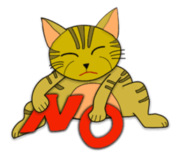 FUKU is happy cat sticker #9196743