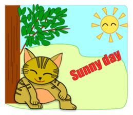 FUKU is happy cat sticker #9196764