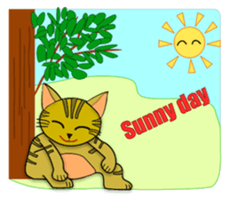 FUKU is happy cat sticker #9196764