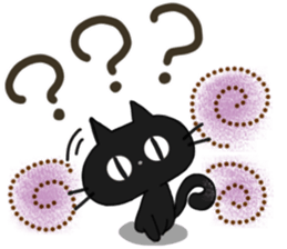 Sticker. black cat2 sticker #9197065