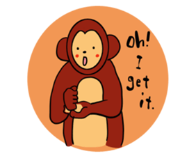 Protagonist Monkey sticker #9197188