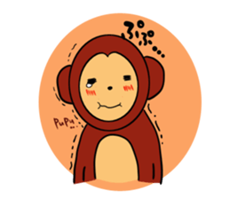 Protagonist Monkey sticker #9197199