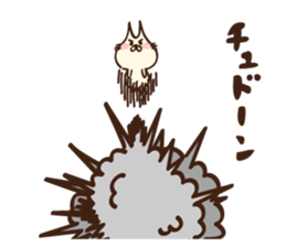 Ear pointed cat sticker #9197661