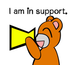 Bear action stamp sticker #9197853