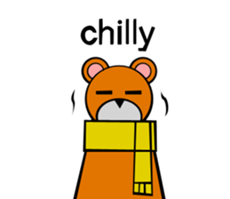 Bear action stamp sticker #9197860