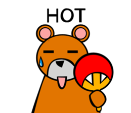 Bear action stamp sticker #9197861