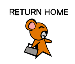 Bear action stamp sticker #9197877