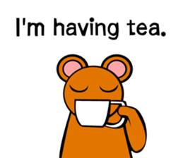 Bear action stamp sticker #9197879