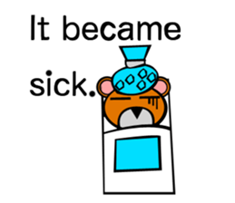 Bear action stamp sticker #9197880