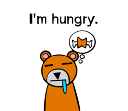 Bear action stamp sticker #9197882