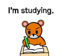 Bear action stamp sticker #9197884