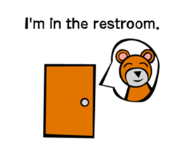 Bear action stamp sticker #9197885