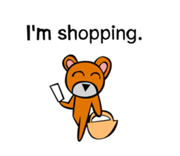 Bear action stamp sticker #9197886